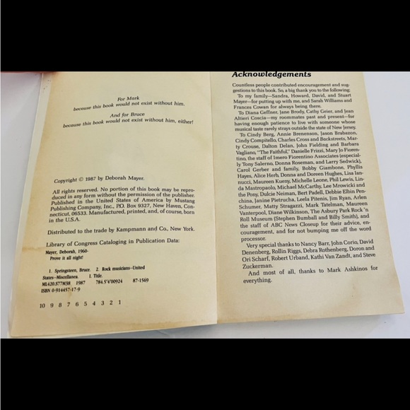 Prove It All Night Bruce Springsteen Trivia Book - Picture 9 of 13